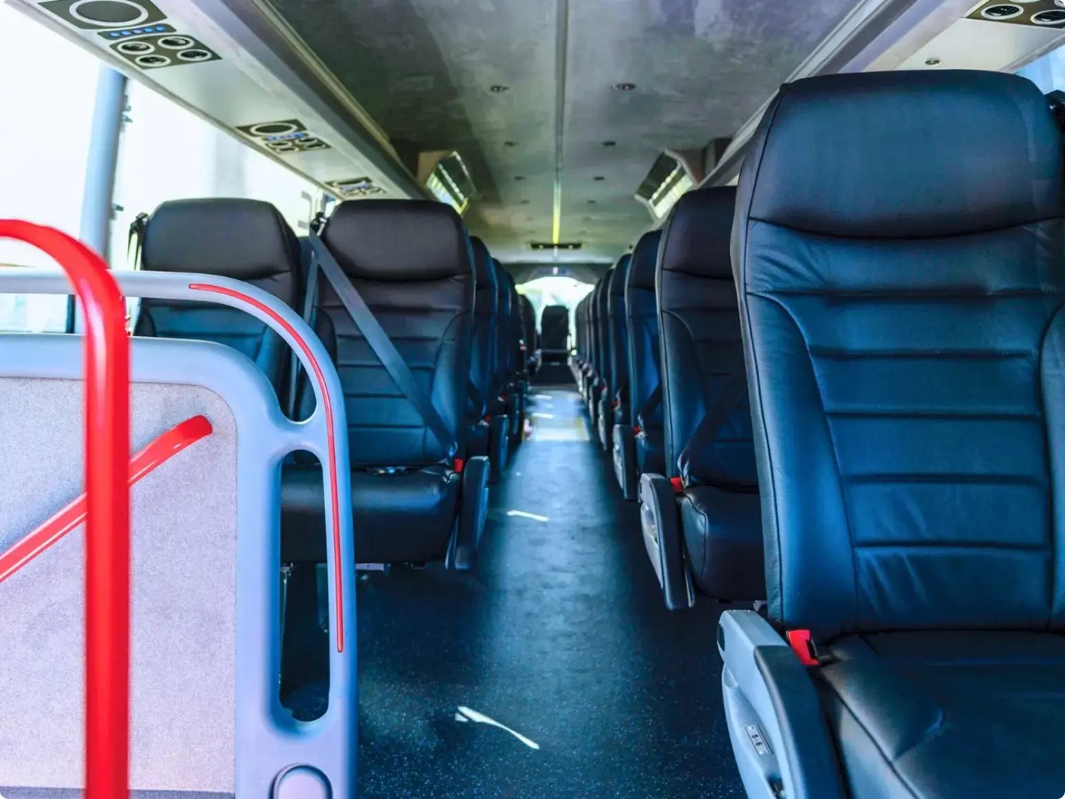Van Hool TDX  motorcoach interior passenger seating