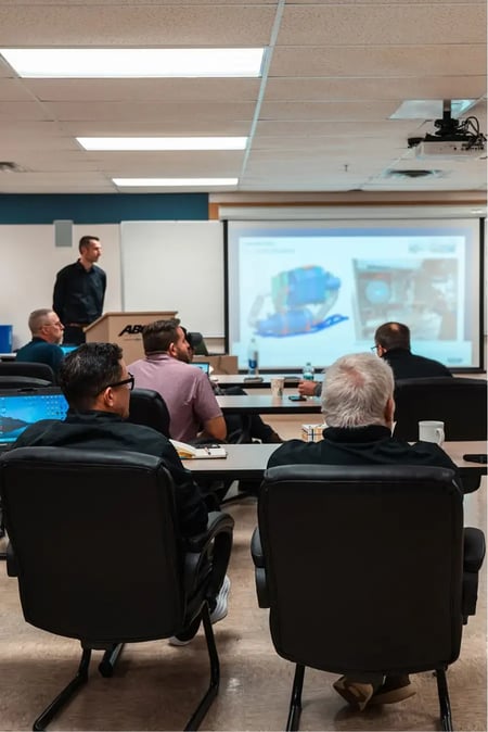 Technician training session at ABC Companies