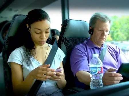 ABC Companies motorcoach passenger safety and onboard features video