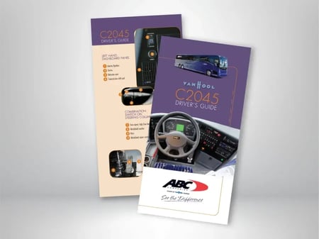 ABC Companies’ Van Hool C2045 motorcoach driver’s guide for 2004 and newer models