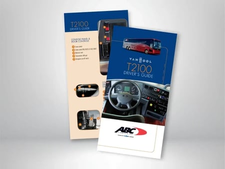 ABC Companies’ Van Hool T2100 motorcoach driver’s guide for 2004 and newer models