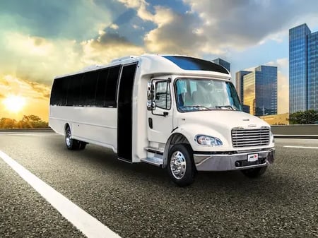 Turtle Top Odyssey XL shuttle bus on a Freightliner S2C chassis