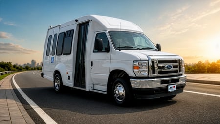 Turtle Top VanTerra shuttle bus on a Ford E-350 chassis