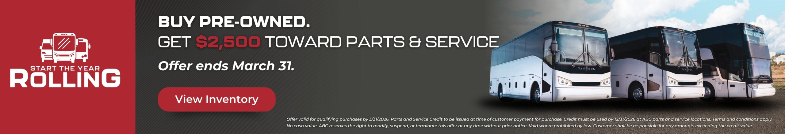 Start the Year Rolling 2026 - Web Banner CTA